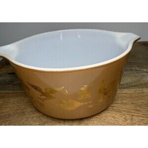 Vintage Pyrex Early American Casserole Mixing Bowl 473 MINT CONDITION